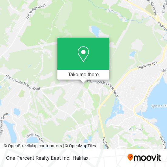 One Percent Realty East Inc. map