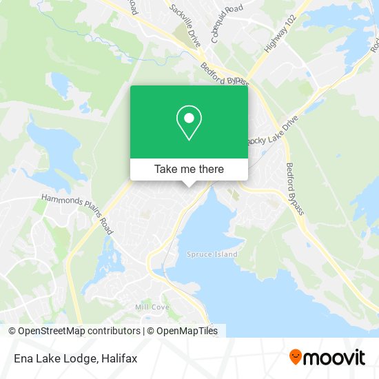 Ena Lake Lodge map