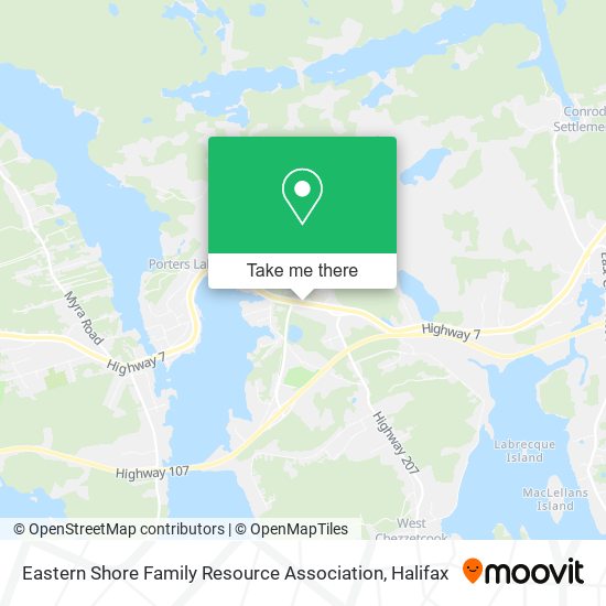 Eastern Shore Family Resource Association map