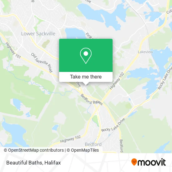 Beautiful Baths map