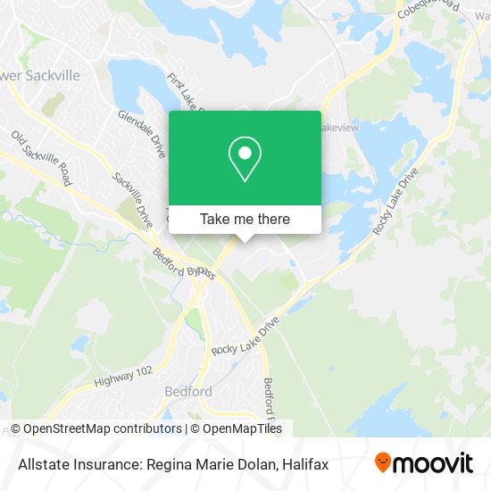 Allstate Insurance: Regina Marie Dolan map