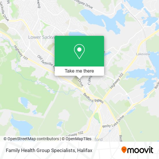 Family Health Group Specialists map