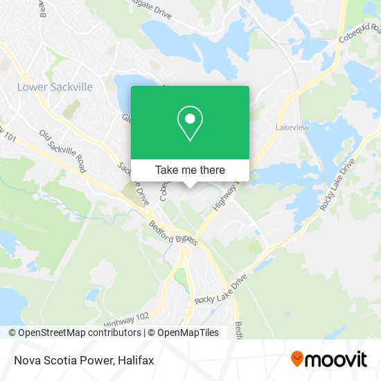 Nova Scotia Power map