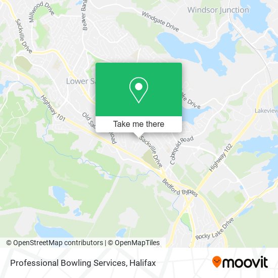 Professional Bowling Services map