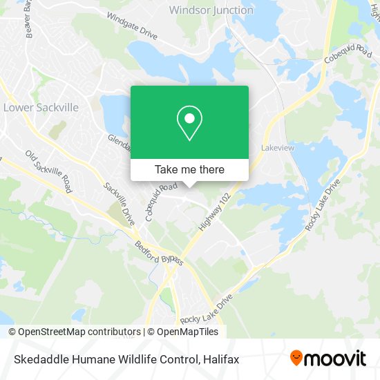 Skedaddle Humane Wildlife Control map