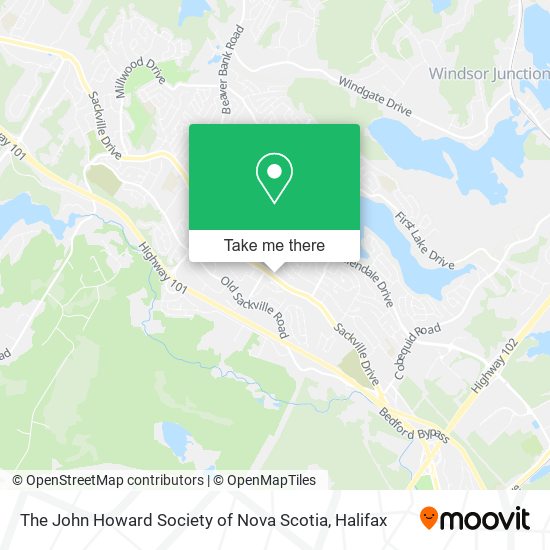 The John Howard Society of Nova Scotia map