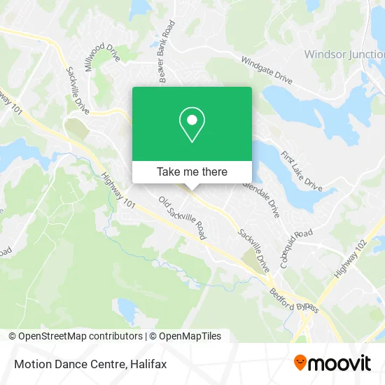 Motion Dance Centre map