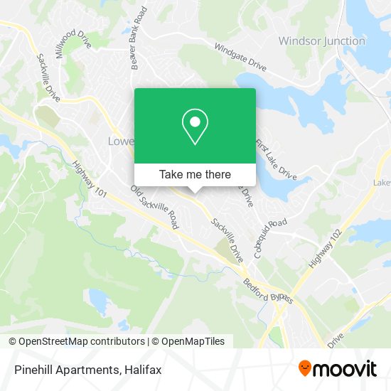 Pinehill Apartments map