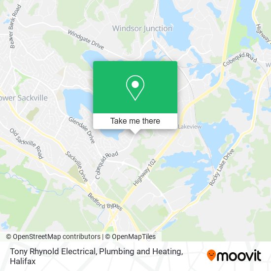 Tony Rhynold Electrical, Plumbing and Heating map