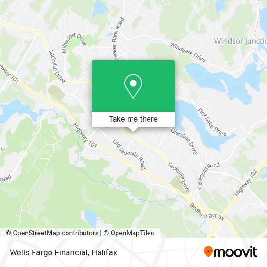 Wells Fargo Financial map