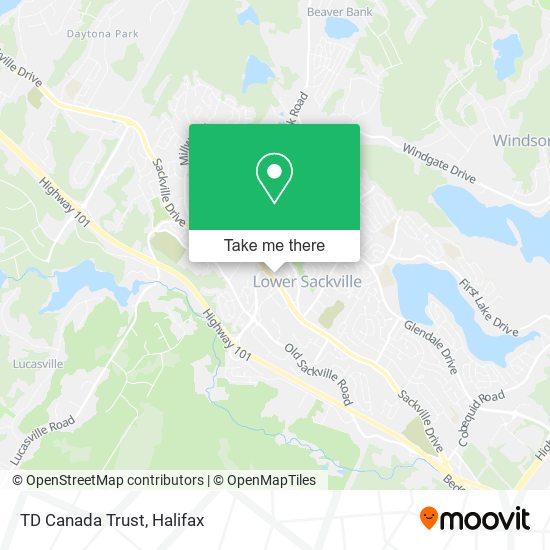 TD Canada Trust map