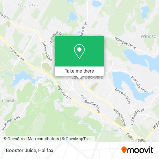 Booster Juice map