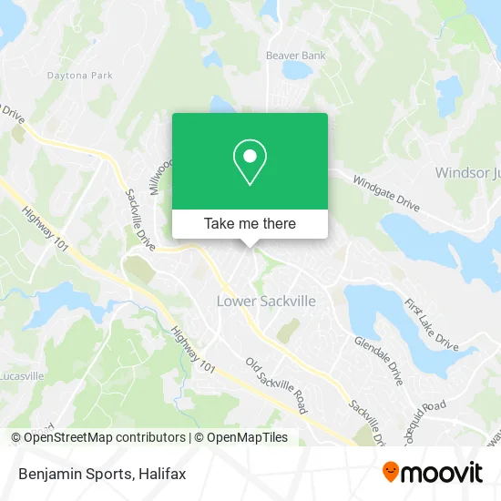 Benjamin Sports map