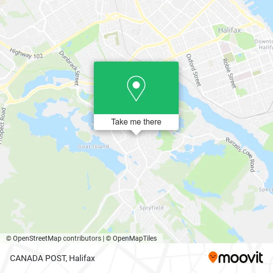 CANADA POST map