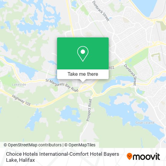 Choice Hotels International-Comfort Hotel Bayers Lake map