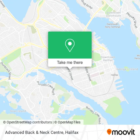 Advanced Back & Neck Centre map