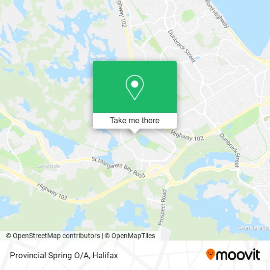 Provincial Spring O/A map