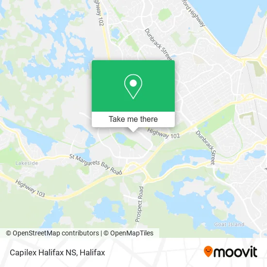 Capilex Halifax NS map