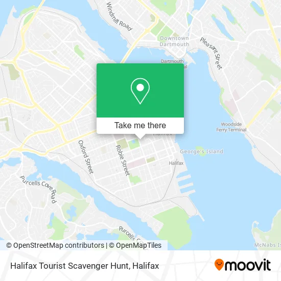 Halifax Tourist Scavenger Hunt map