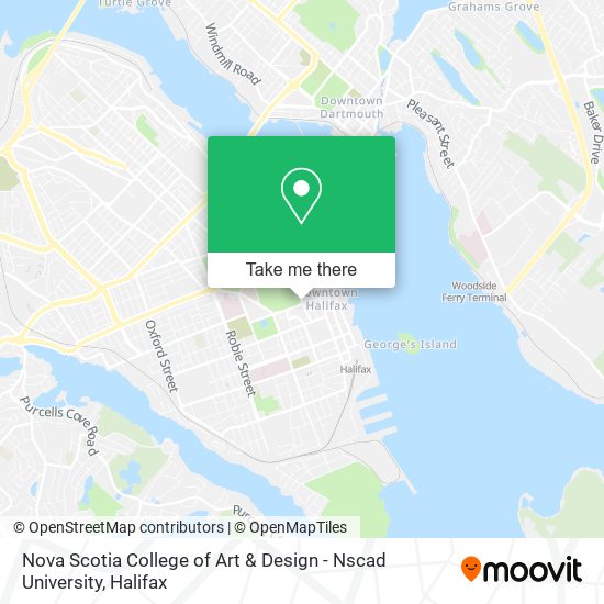 Nova Scotia College of Art & Design - Nscad University map