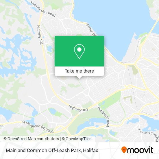 Mainland Common Off-Leash Park map