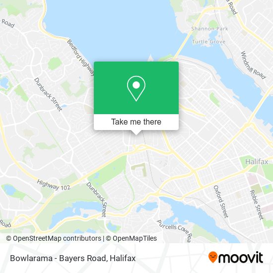 Bowlarama - Bayers Road map