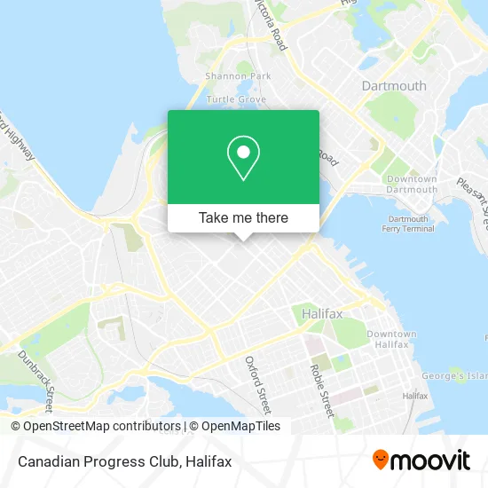 Canadian Progress Club map
