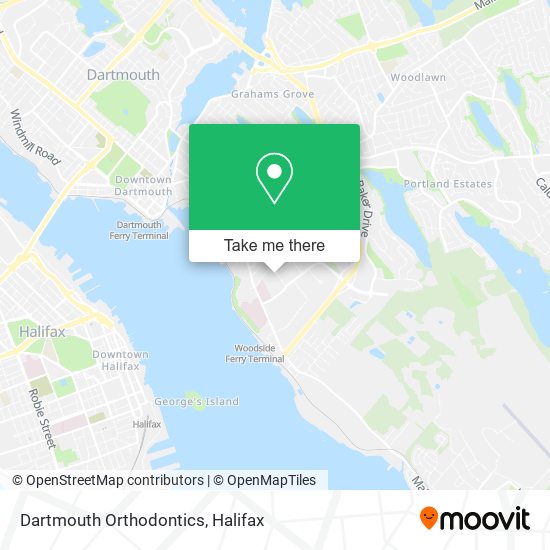 Dartmouth Orthodontics map