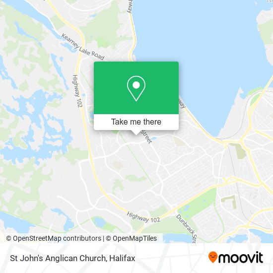 St John's Anglican Church map