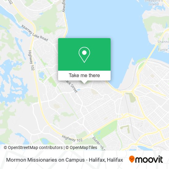 Mormon Missionaries on Campus - Halifax map