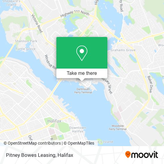 Pitney Bowes Leasing map