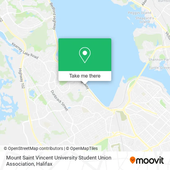 Mount Saint Vincent University Student Union Association map