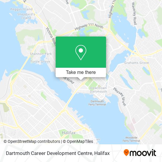 Dartmouth Career Development Centre map