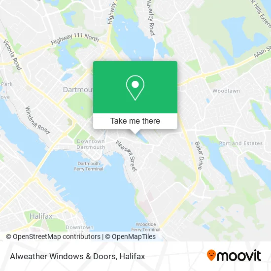 Alweather Windows & Doors map