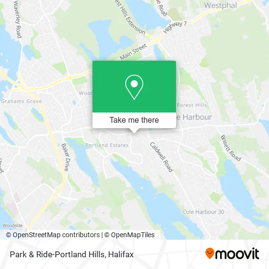 Park & Ride-Portland Hills map