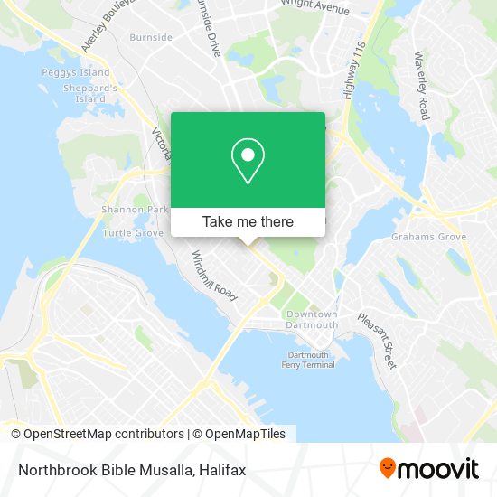 Northbrook Bible Musalla map