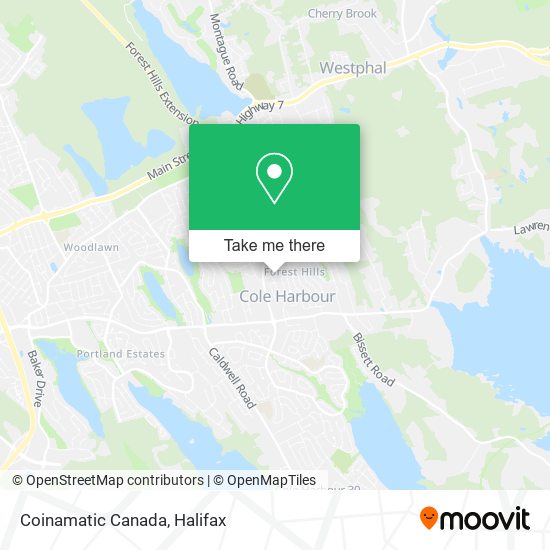 Coinamatic Canada map