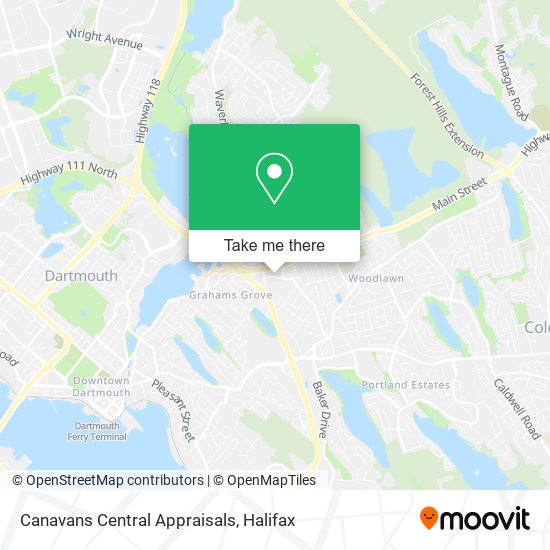 Canavans Central Appraisals map