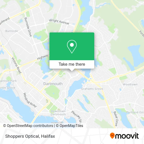 Shoppers Optical map