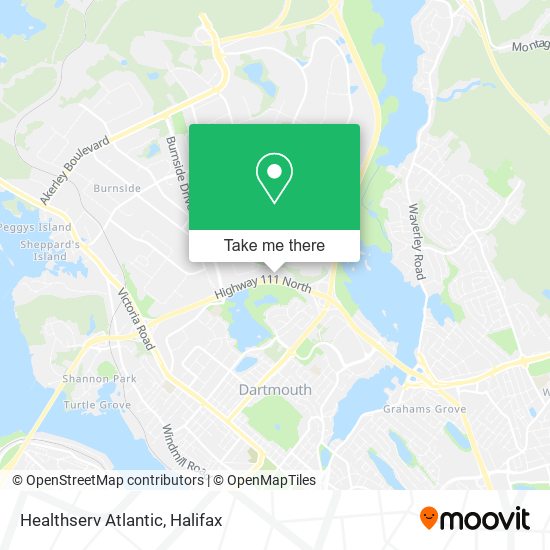 Healthserv Atlantic map