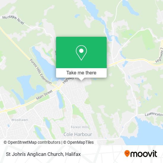 St John's Anglican Church map