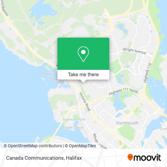 Canada Communications map