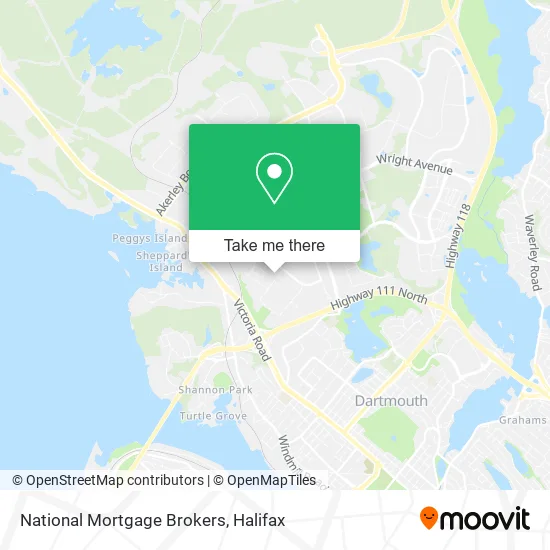 National Mortgage Brokers map