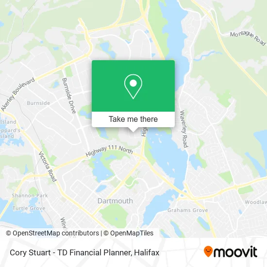 Cory Stuart - TD Financial Planner map