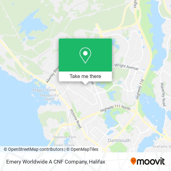 Emery Worldwide A CNF Company map