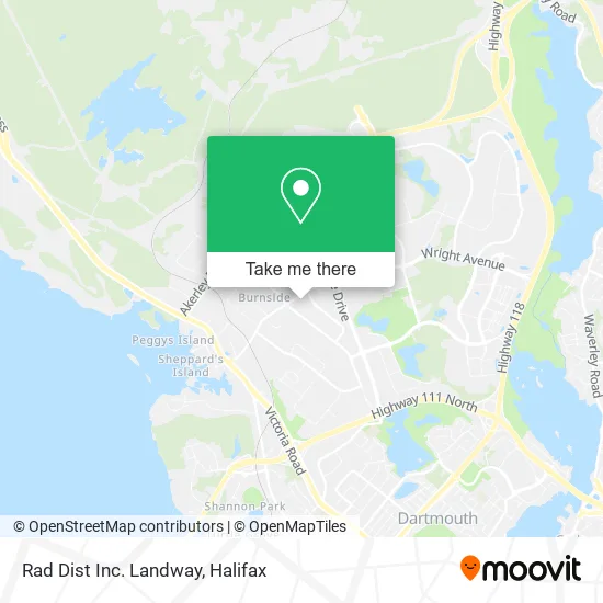 Rad Dist Inc. Landway map
