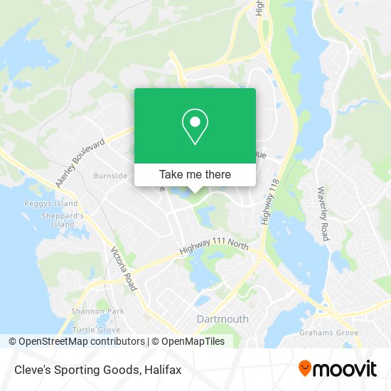 Cleve's Sporting Goods map