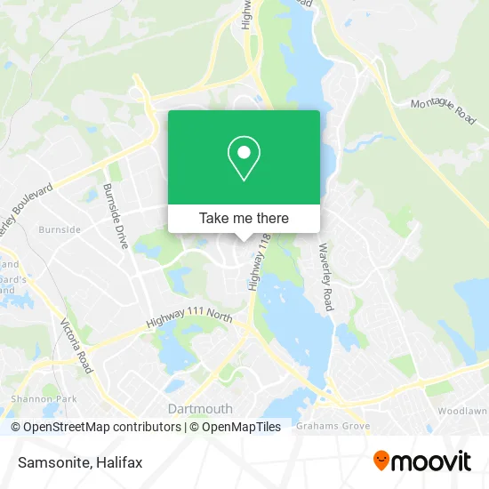 Samsonite map