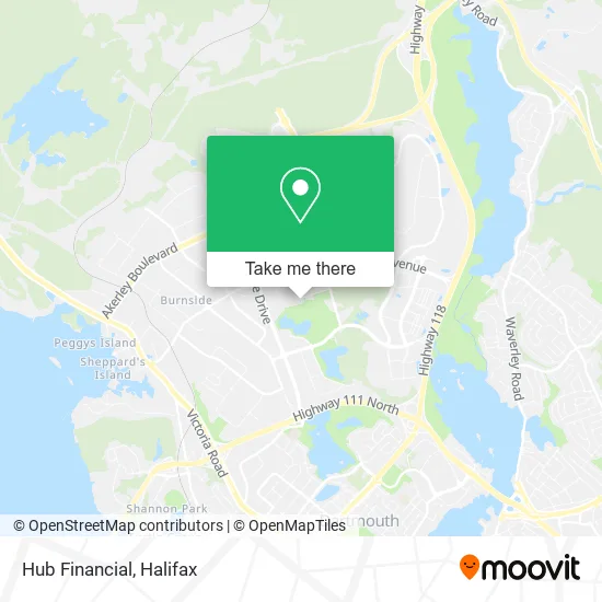 Hub Financial map