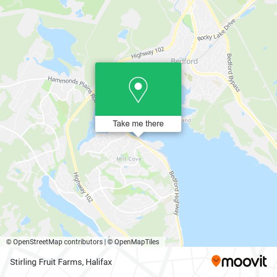 Stirling Fruit Farms map